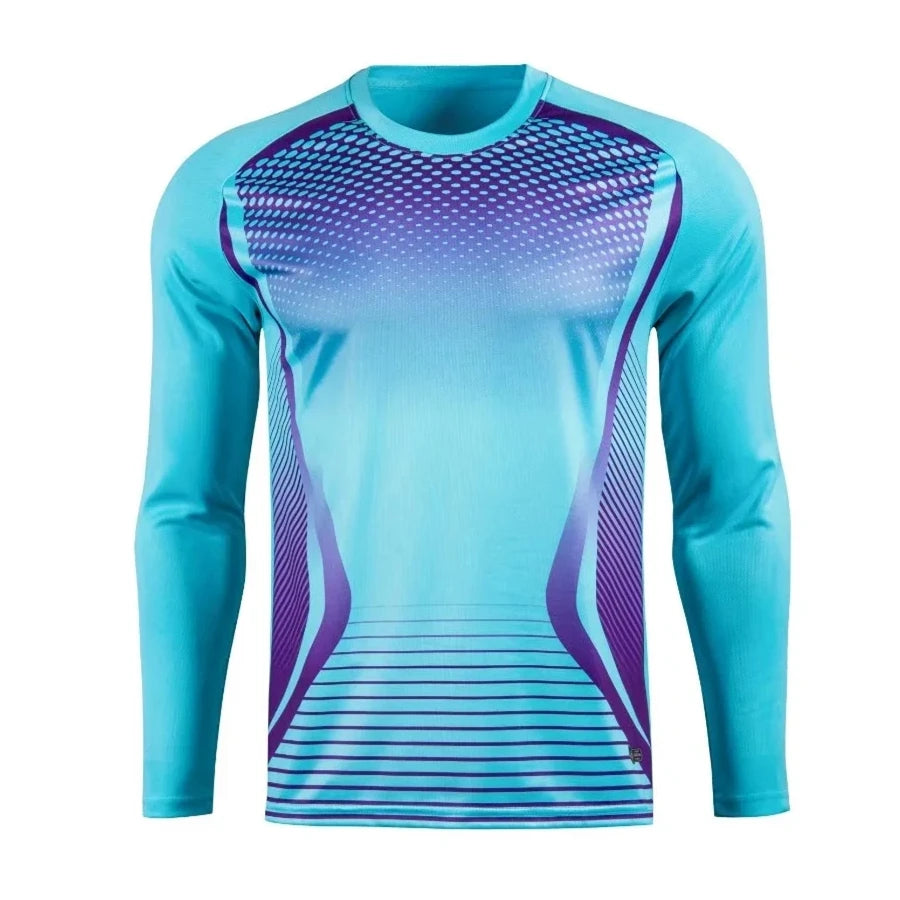 Maglie Da Portiere Da Calcio Uomo Traspirante Con Protezione Del Gomito Stampa Personalizzata Kit Sportivo