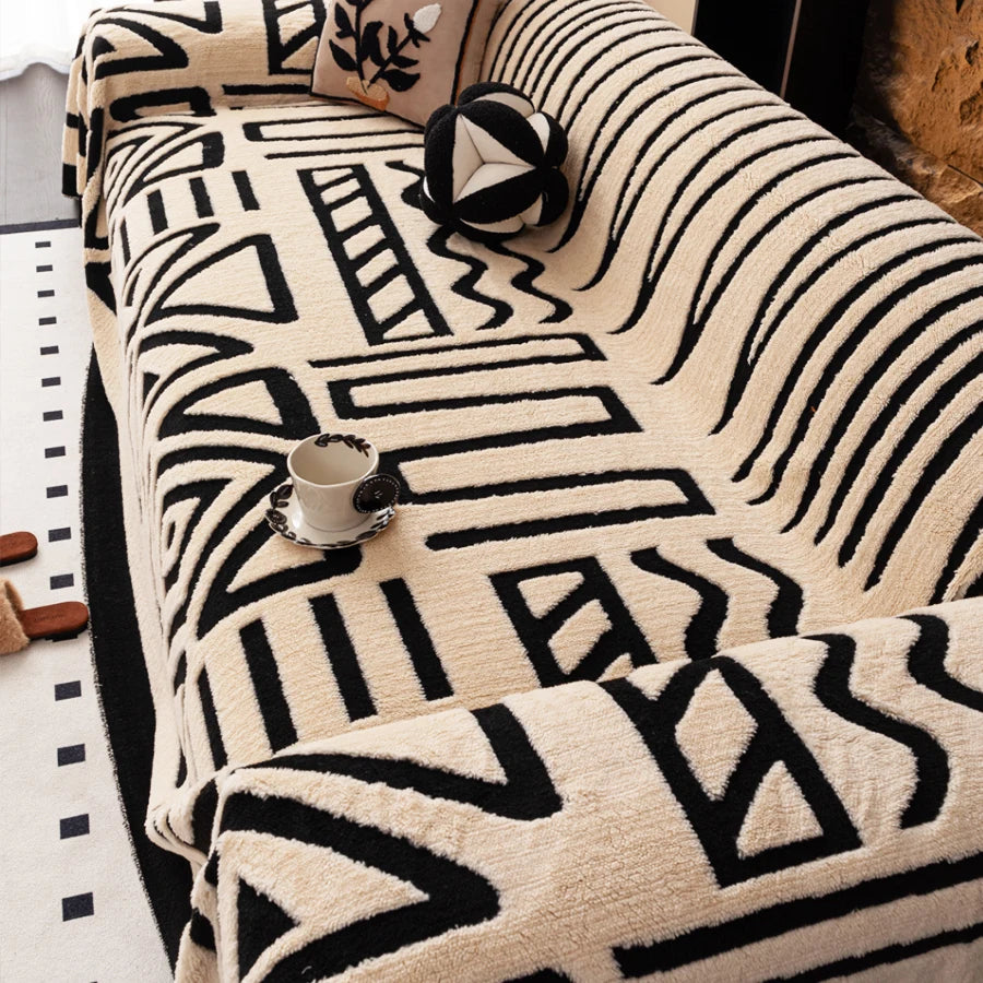 Protezione Per Divano In Stile Bohémien Nuovo Coperta Vintage Intrecciata Antiscivolo Adatta A Divani E Animali Lux