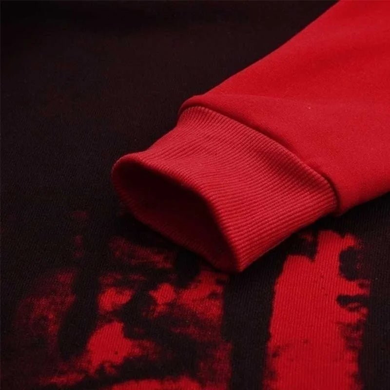 Tuta Da Uomo Mimetica Con Cappuccio 2 Pezzi Autunno Inverno Inchiostro 3D Abbigliamento Sportivo