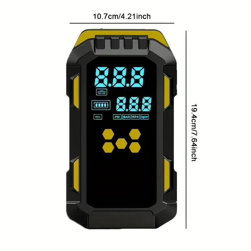 Compressore Aria Per Pneumatici E Avviamento Emergenza Auto 2 In 1 Da 12 V 150 PSI Con Porta USB Per Telefoni