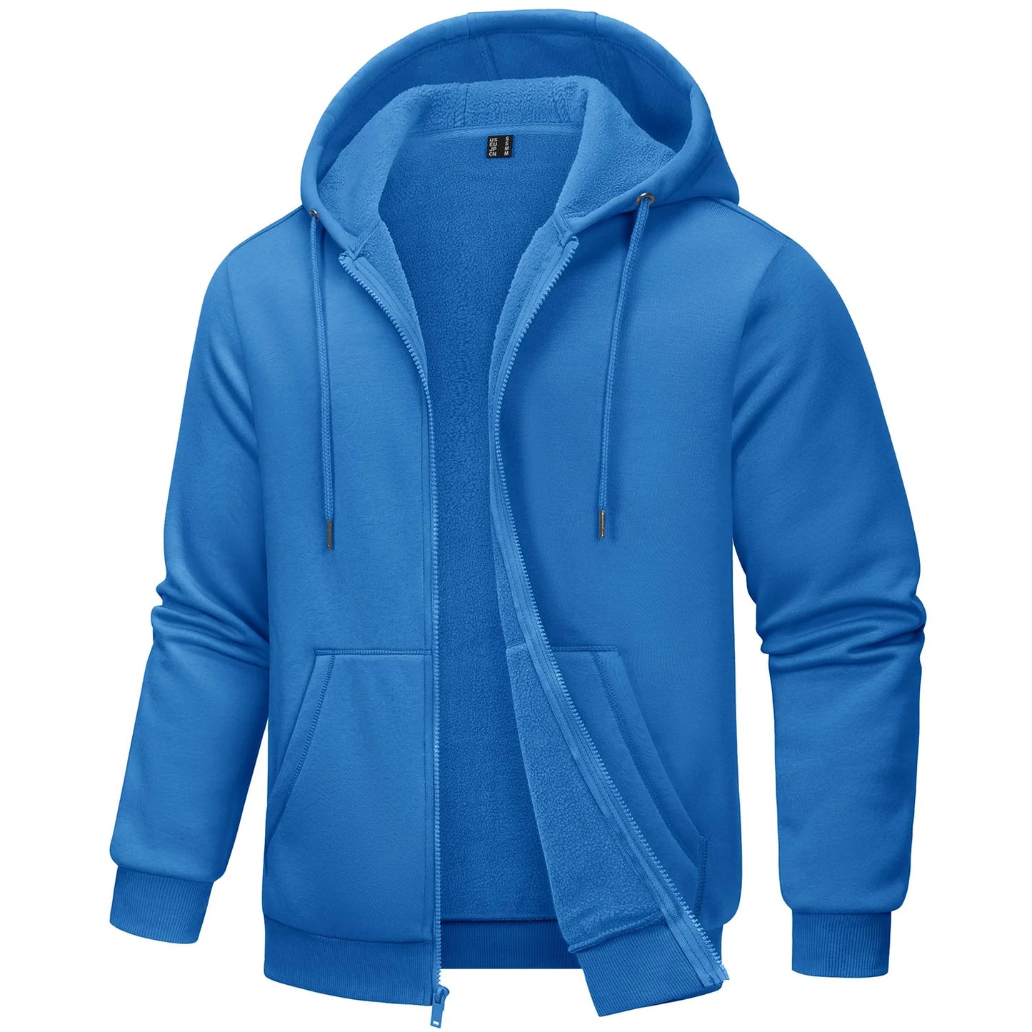 Tacvasen Felpa Con Cappuccio Uomo In Pile Con Tasche Grandi Con Zip Intera Casual Sportivo Per Running Escursionismo