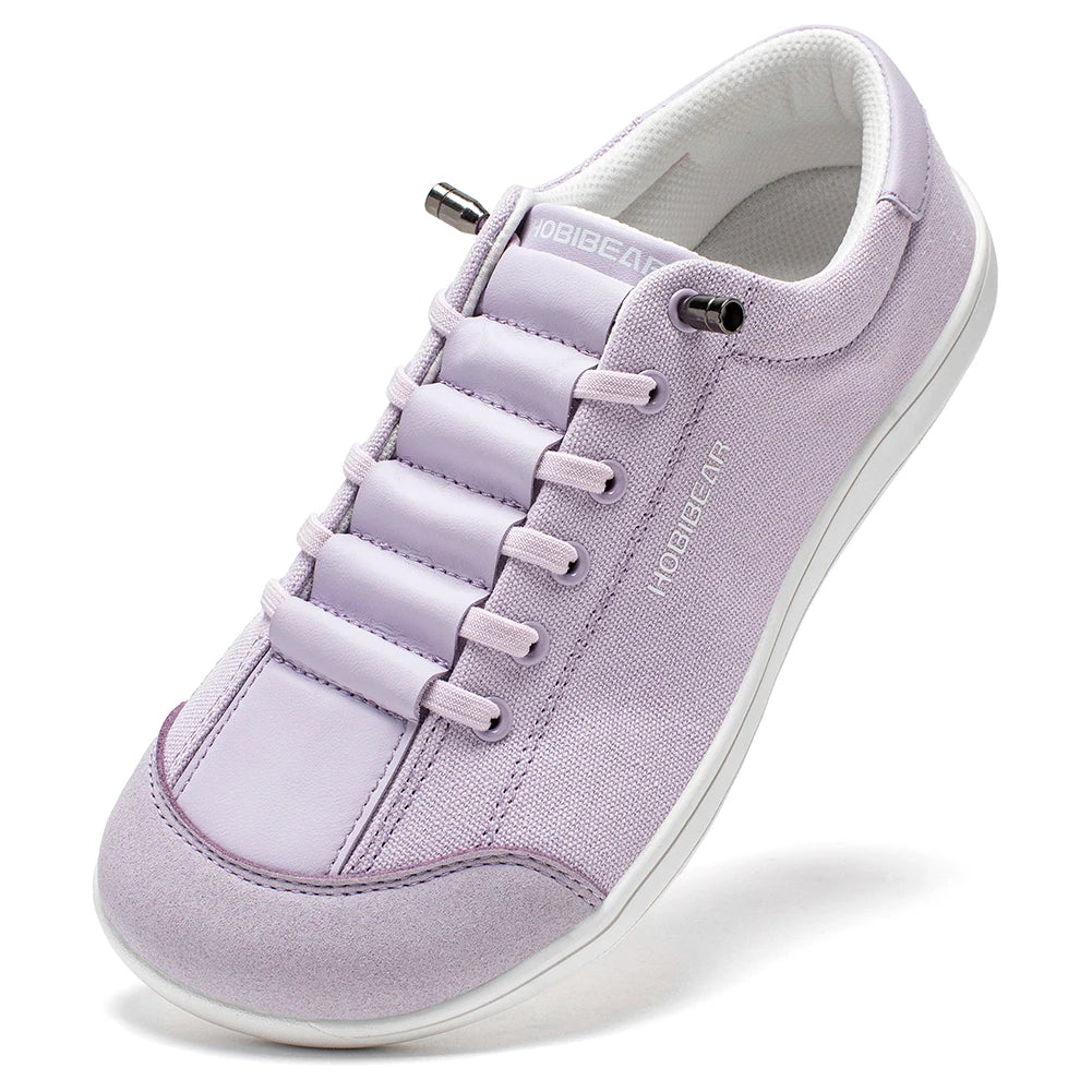 HOBIBEAR Scarpe A Punta Larga Per Piedi Nudi In Tela Minimaliste Slip On Leggere Regolabili Passeggio Sneakers