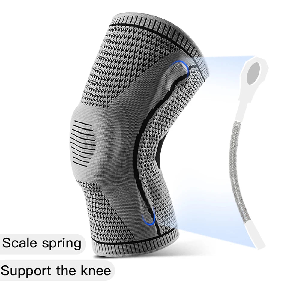 Mezza Ginocchiera Cinghia Patella Supporto Mediale Protezione Menisco In Silicone Sport Universale Per Basket E Corsa