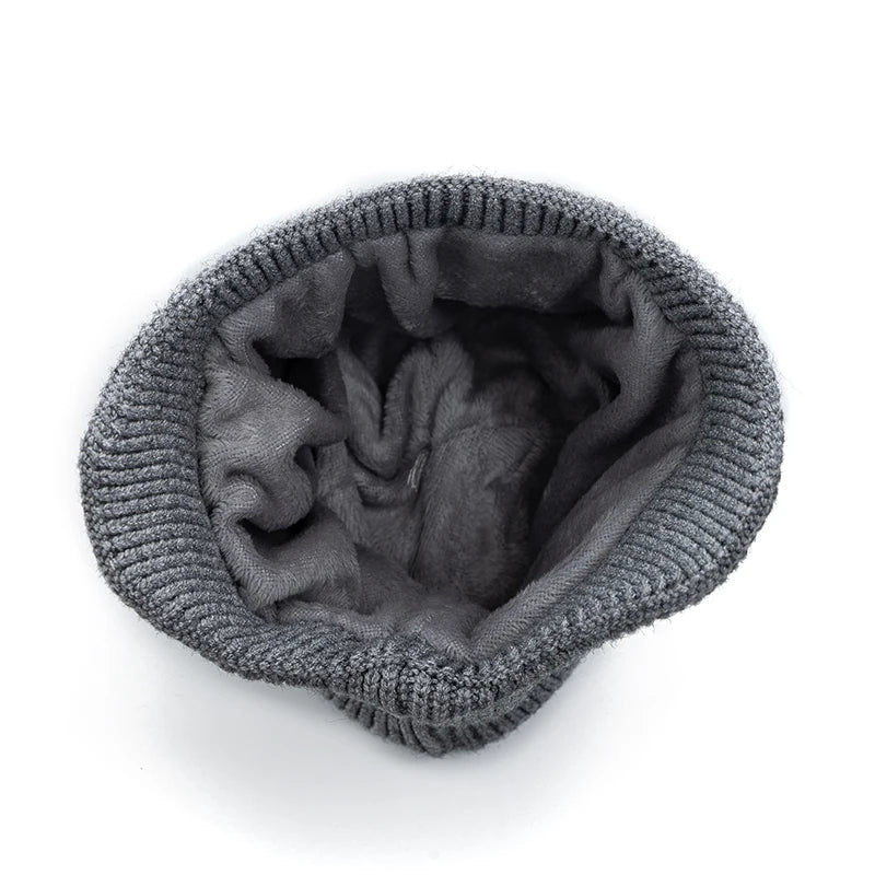 Cappello Invernale Da Uomo Con Paraorecchie Caldo In Pile Berretto Morbido Lavorato A Maglia Sportivo Da Sci All Aperto