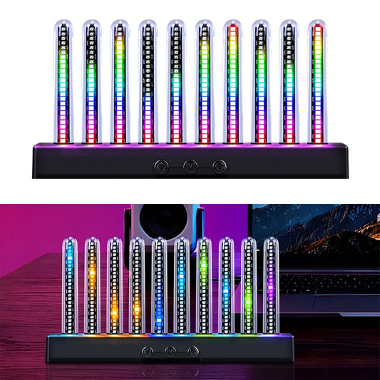 Luce Ambientale RGB Con Sensore Sonoro Striscia LED Sincronizzata Con La Musica Per Auto USB E Cruscotto