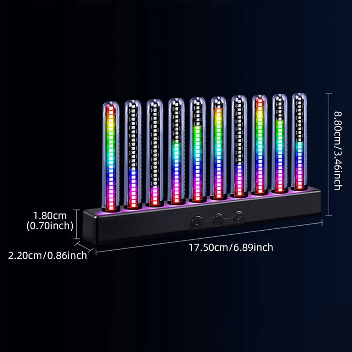 Luce Ambientale RGB Con Sensore Sonoro Striscia LED Sincronizzata Con La Musica Per Auto USB E Cruscotto