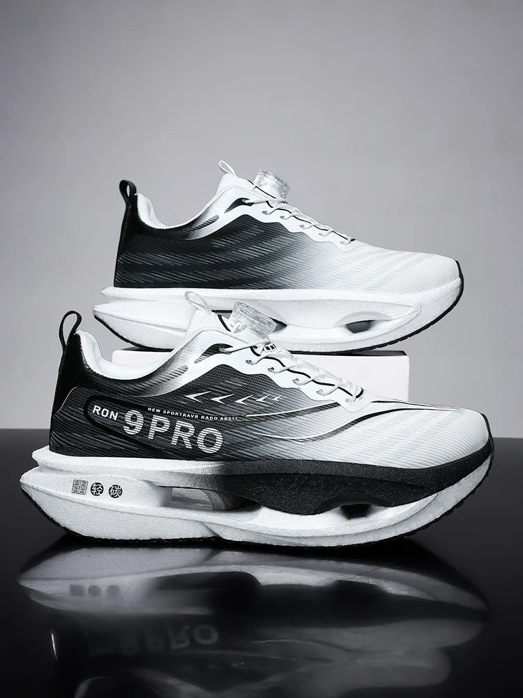 Scarpe Da Corsa Unisex Con Piastra In Carbonio E Cuscino Aria Traspiranti Leggere Sneakers Atletiche Antiscivolo