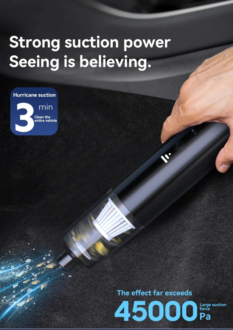 Aspirapolvere Portatile Senza Fili 2 In 1 Potente E Intelligente Per Auto E Casa Pulizia Domestica Versatile