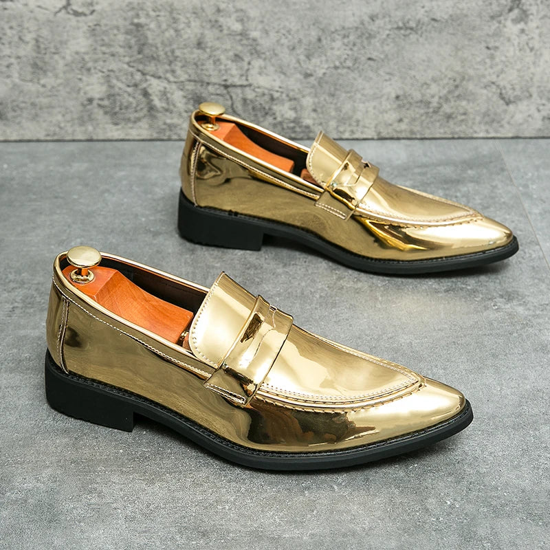 Scarpe Da Uomo In Pelle Oxford Verdi E Viola Scarpe Da Lavoro Classiche Mocassini Casual Eleganti