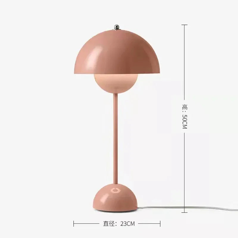 Lampada Da Terra Danish Bud Con Lampadina E27 Per Illuminazione Luce Da Tavolo E Scrivania In Ferro