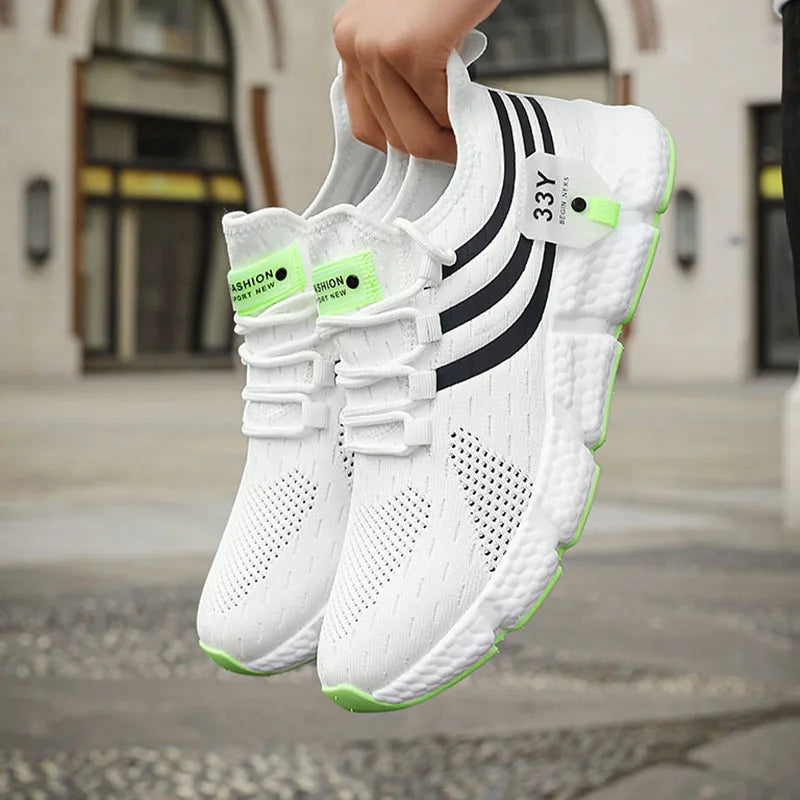 Scarpe Da Ginnastica Da Uomo Unisex Traspiranti Da Corsa Leggere In Maglia Comfort Big Running Scarpe Sportive