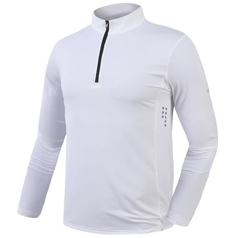 Maglia Da Fitness Da Uomo A Maniche Lunghe Per Corsa Palestra Sportiva Compression Rashguard Attillata
