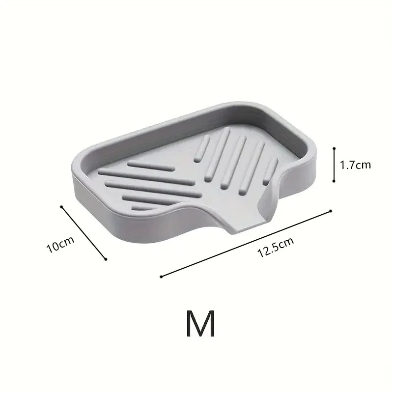 Tappetino Silicone Per Rubinetto Con Vassoio Lavello Spugna Dispenser Sapone Portaoggetti Appoggio Cucina