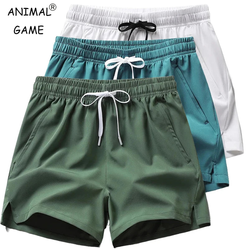 Pantaloni Sportivi Leggeri Da Uomo Con Tasche Pantaloncini Corti Estivi Da Fitness In Tinta Unita Per Jogging E Spiaggia