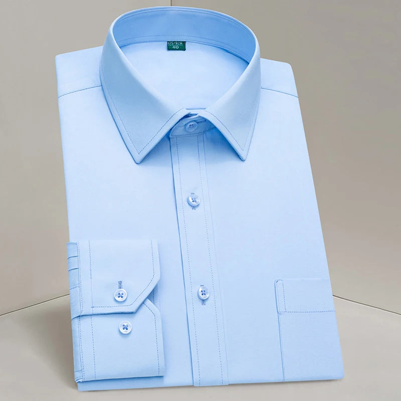 Camicie Da Uomo Eleganti Payel Semi Formale A Maniche Lunghe Con Abbottonatura E Cuciture A Contrasto