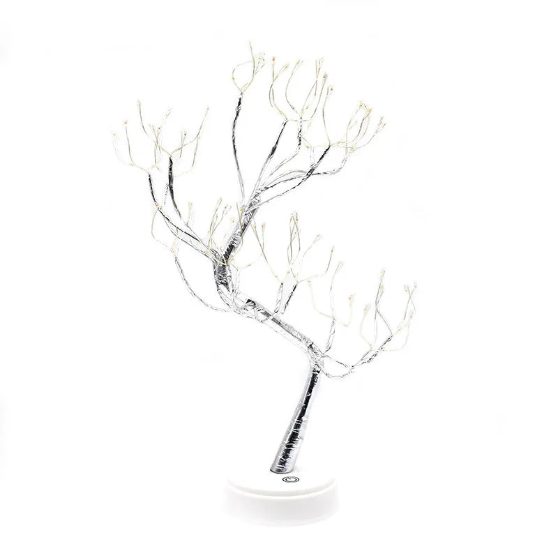 Luci dell'albero da tavolo Lampada da albero luminosa Luce notturna decorativa a LED fai-da-te per regalo Festa Regalo di festa Decorazioni per la casa invernali