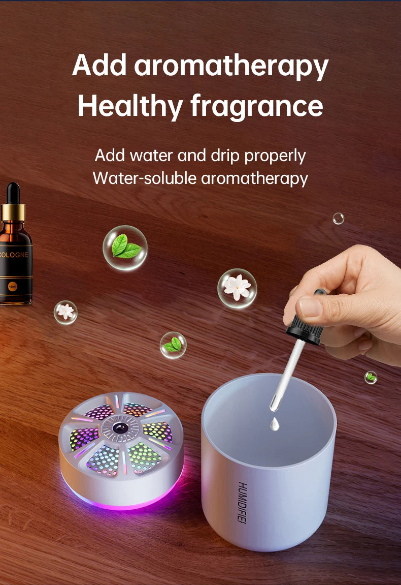 Mini Umidificatore 180 Ml Diffusore Per Aromaterapia Olio Essenziale Spray Silenzioso Auto Per Camera Da Letto Domestica