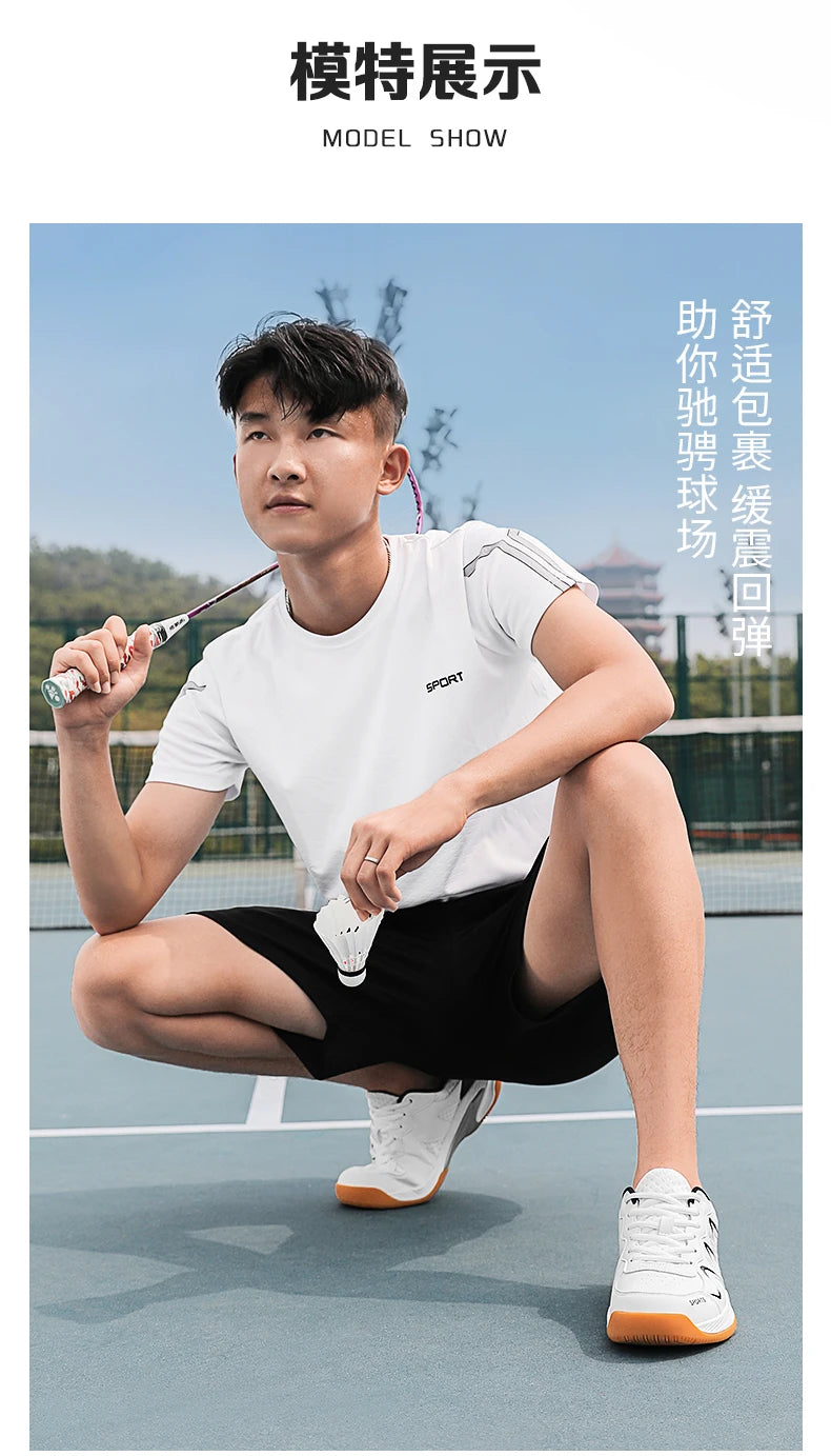 Scarpe Da Tennis Unisex Nuove 2023 Leggere E Comode Per Badminton Ping Pong Da Stadio Alta Qualità