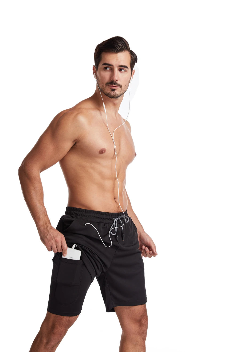 Pantaloncini Da Corsa Da Uomo 2 In 1 Palestra Allenamento Fitness Estivi 2025 Nuovi
