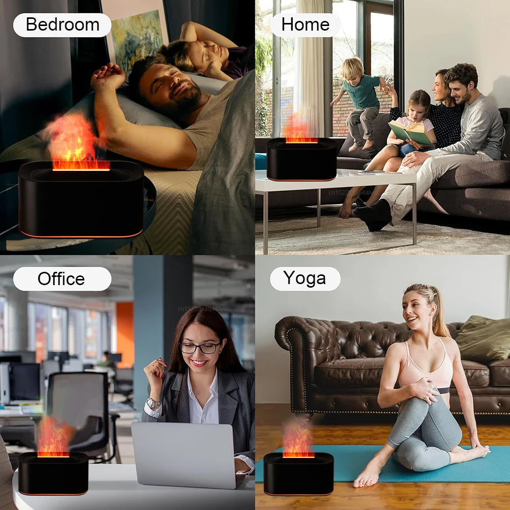 Umidificatore Per Aromi Diffusore Di Oli Essenziali Con Luce Notturna A Led Per Letto Mini Diffusore Di Fragranze