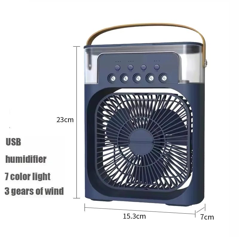 Ventilatore 3 In 1 Condizionatore D Aria Portatile Domestico Umidificatore LED Luce Notturna Per Ufficio Casa