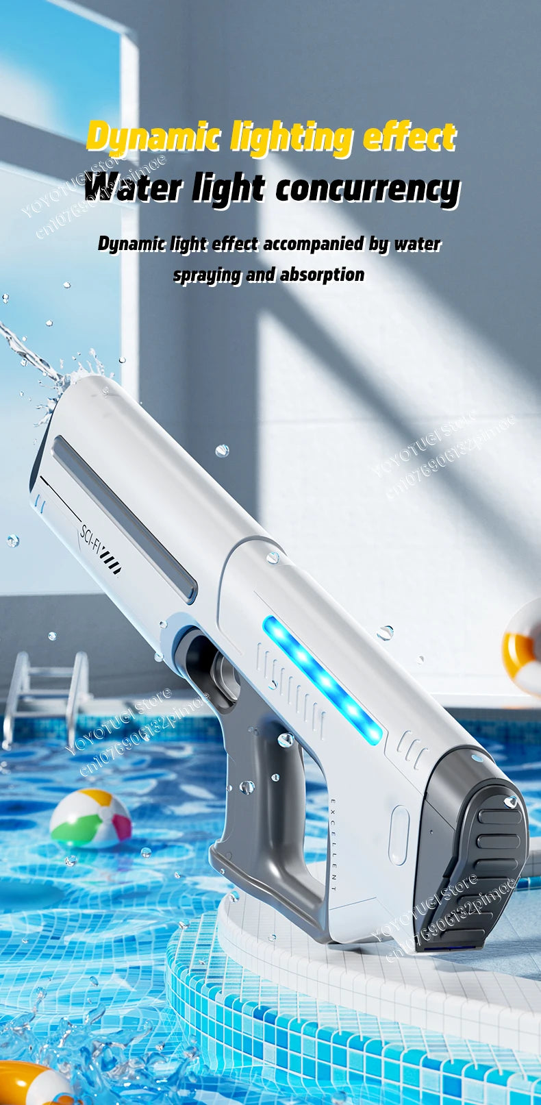 Pistola Giocattolo Ad Acqua Automatica Per Bambini Alta Capacità Serbatoio Regalo Estivo All Aperto