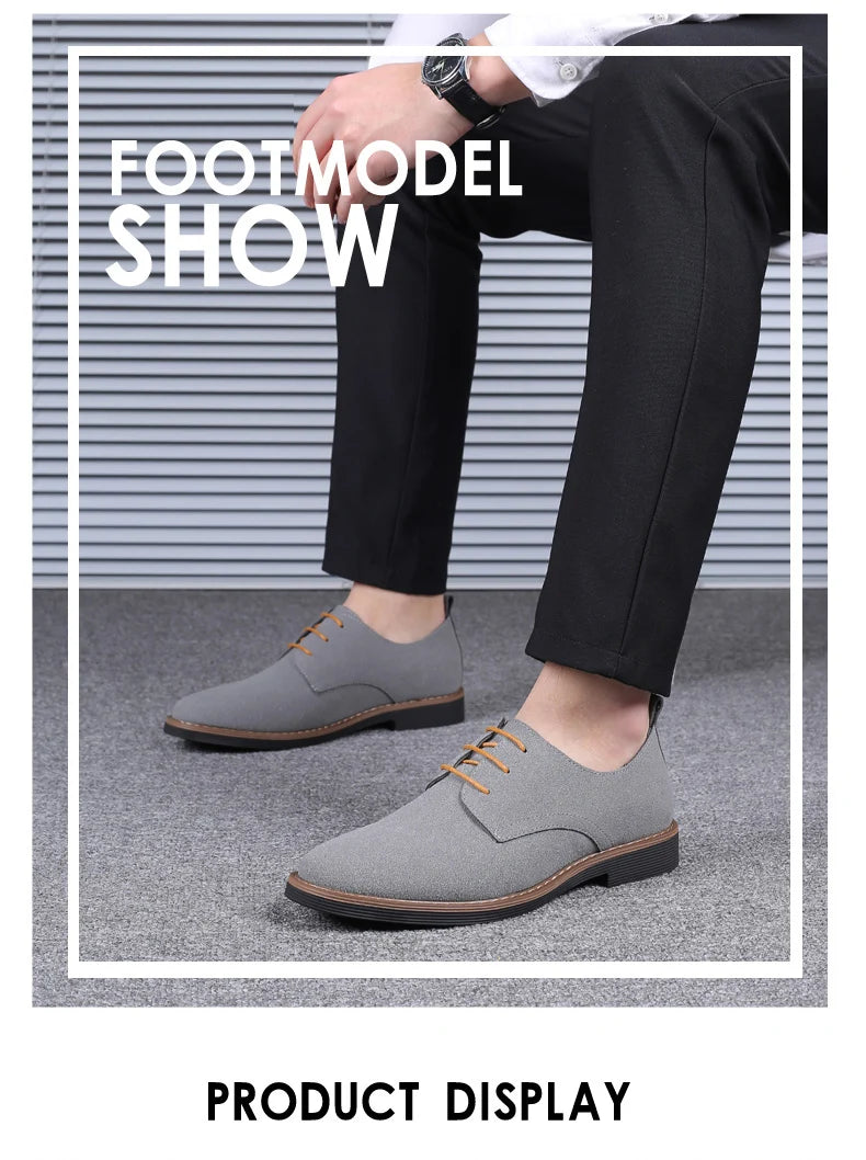 Scarpe Eleganti Da Uomo In Pelle Scamosciata Oxford Derby Classiche Lusso Comfort E Stile Per Ogni Occasione