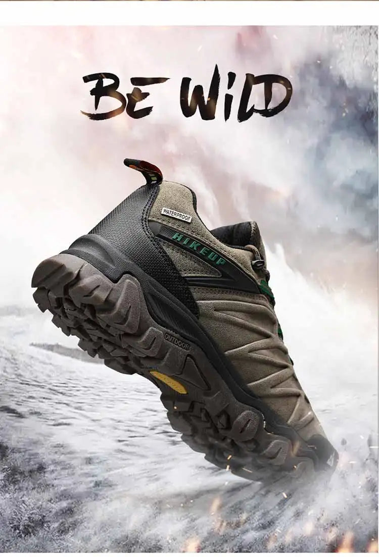 Scarpe Da Trekking In Pelle Di Alta Qualità Per Uomo Con Lacci Durevoli Per Attività All'Aperto