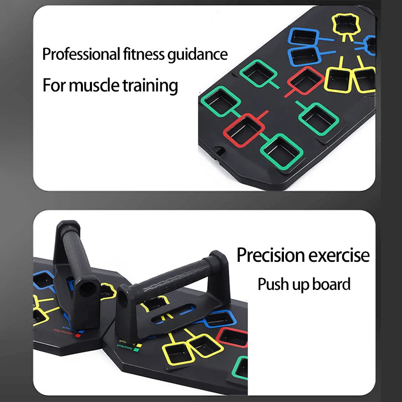Set Di Tavole Push Up Multifunzionali Portatili Con Manici Per Allenamento Petto Addome Braccia Schiena Fitness