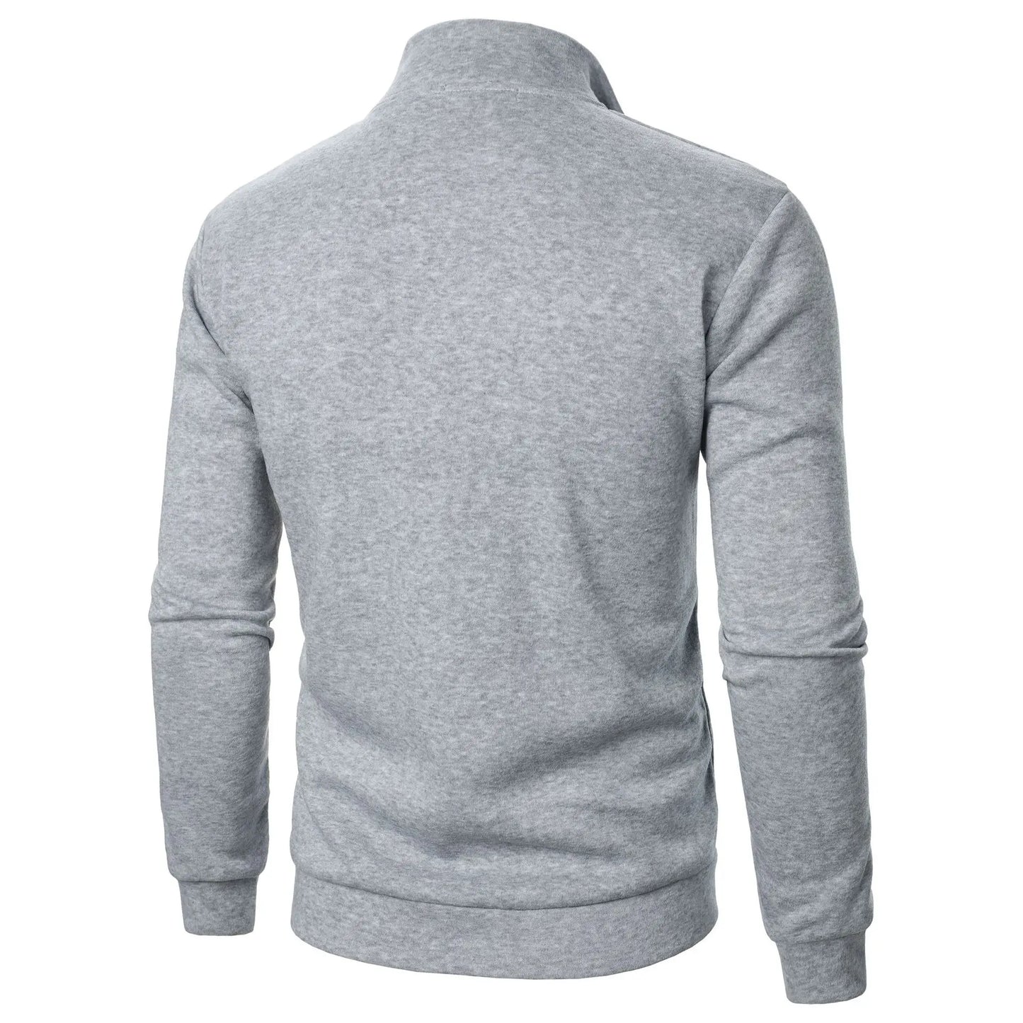 Felpa Con Cappuccio Oversize Da Uomo In Pile Con Mezza Cerniera E Colletto Rialzato Per Primavera E Autunno