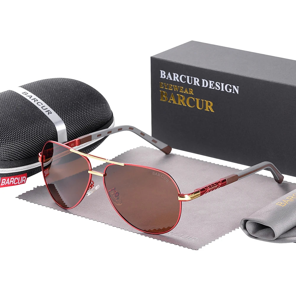 Occhiali Da Sole BARCUR Polarizzati UV400 In Alluminio Vintage Per Uomo E Donna Guidatori Eleganti