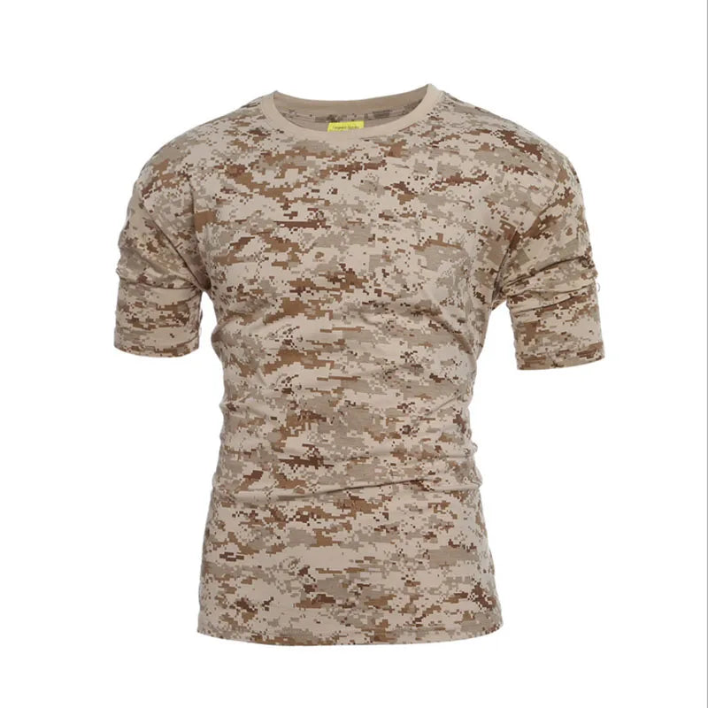 Mimetica Tattica Da Uomo T Shirt Traspirante Ad Asciugatura Rapida Per Esterno Abbigliamento Camo