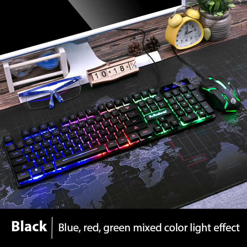Set Tastiera E Mouse KM320 Retroilluminata Luminosa Da Gaming Impermeabile Bluetooth Per PC Laptop